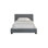 Lit Natalie UPH en velours gris