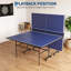 Ensemble de 2 tables de ping-pong portatives de 2,74 m (9 pieds) pour l'intérieur et l'extérieur – Comprend des raquettes, des balles et un filet – Bleu
