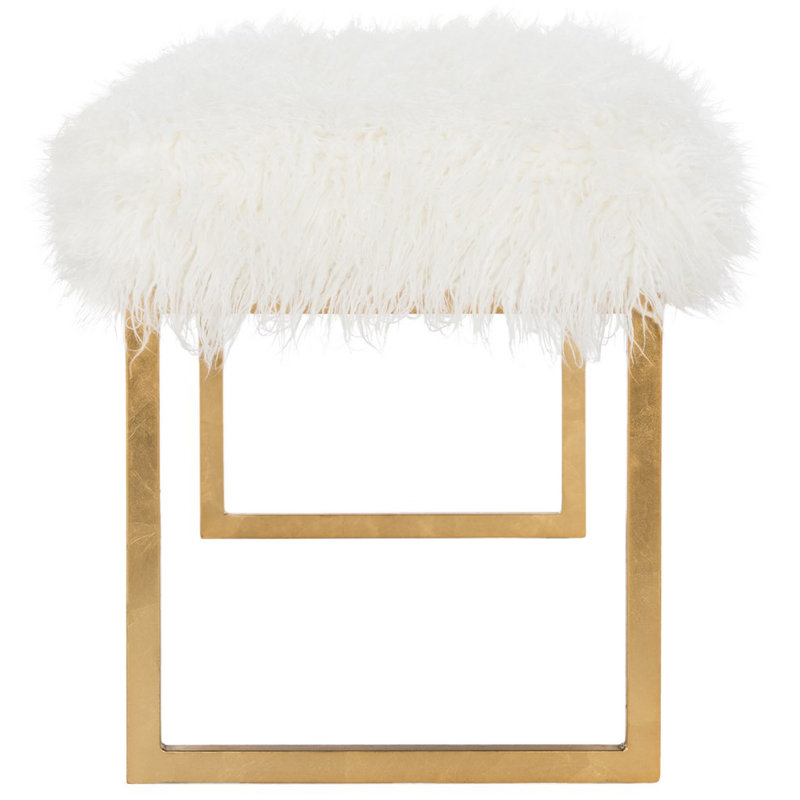 Banc rembourré Dubuque, Blanc