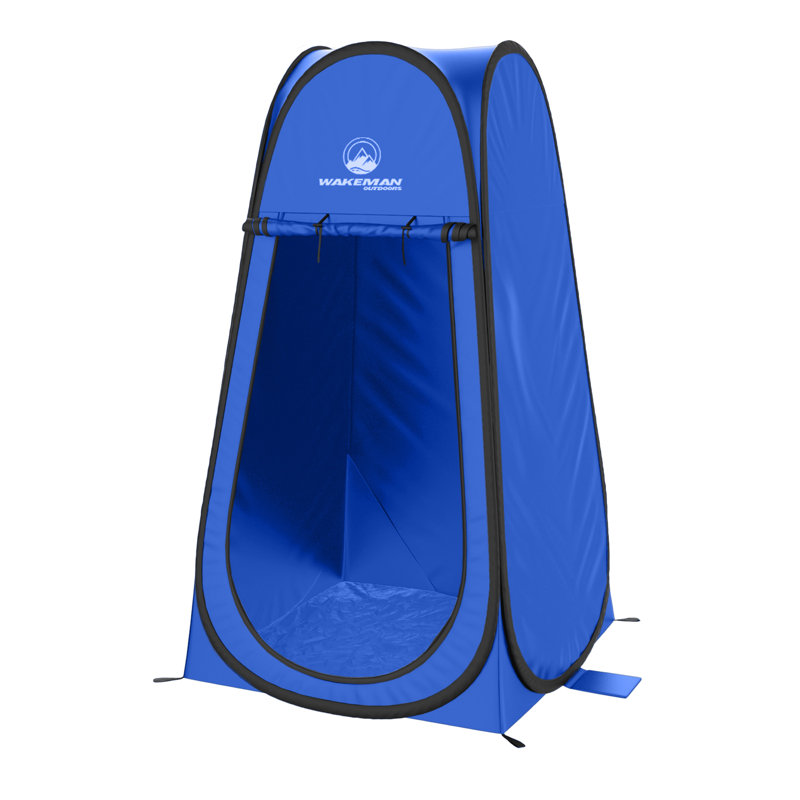Blue Pop Up Privacy Tent with Carry Bag for Camping