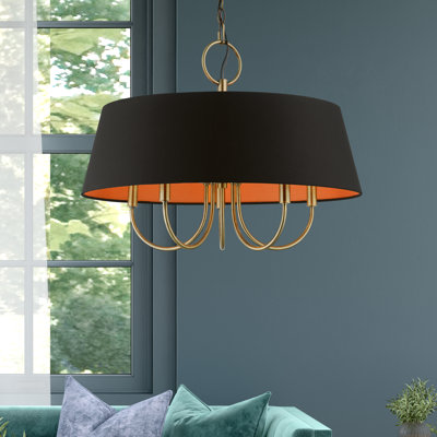 Lustre cylindrique à 5 lumières Schwindt