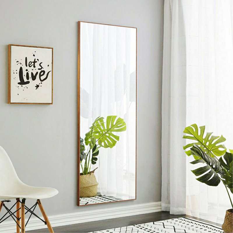 Miroir pleine grandeur en bois