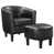 Black Faux Leather
