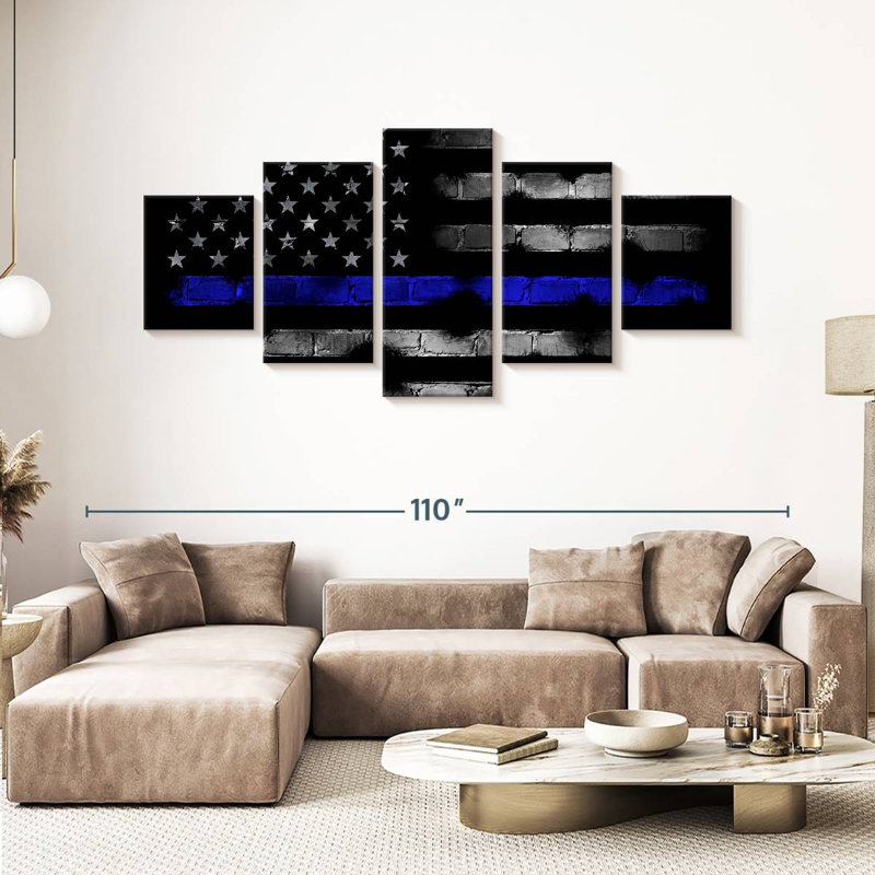 " Medical Heroes Flag " 5 - Pieces, 42" H x 92" W x 1.25" D