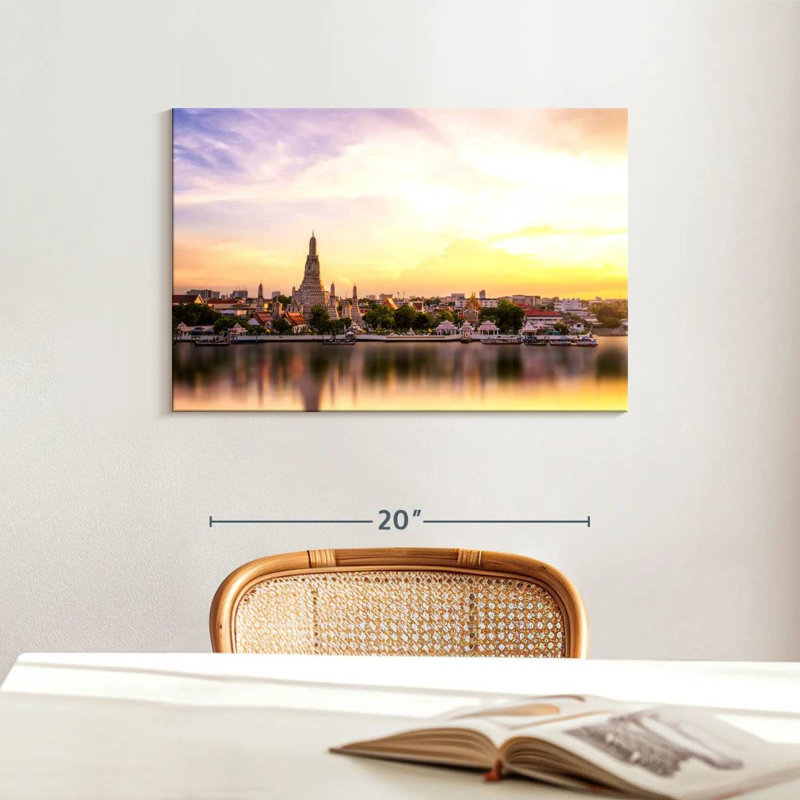 Nicci Sunset At Arun Temple, 16" H x 24" W