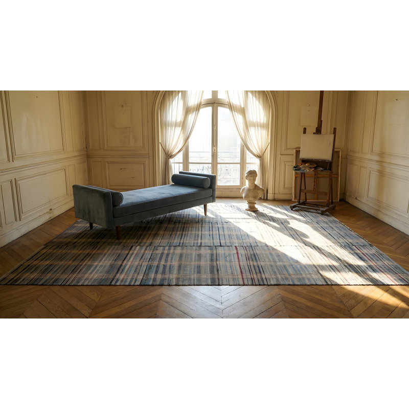 Antique American Rag Flat Weave Rug