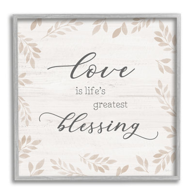 «Love Is Greatest Blessing»