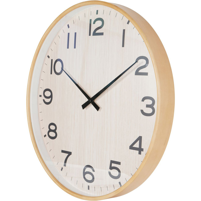 Shoheb Solid + Manufactured Wood Wall Clock