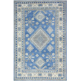 Transitional One-of-a-Kind Rectangle 6'1" X 9'4" Hand Knotted Area Rug