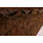 Abstract Hand-Knotted Rectangle 4'6" x 5'11" Wool Area Rug in Walnut/Black