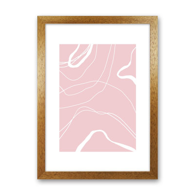 Mila Pink Swirls N14 by Pixy Paper - Print
