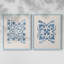 Carreaux monochromes Terra Mesa I - impression encadrée de qualité supérieure - prêt à être accroché - aucun clou requis - aucun clou requis-1392032705-1392032760