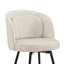 Tabouret de bar pivotant de 26 po de hauteur avec structure et coussin en métal-1392948329-1393784381