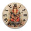 Horloge murale surdimensionnée en bois Vibrant Hinduisim Elephant II-1531972909
