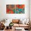 Mandalas tribaux abstraits sur toile, ensemble de 2 pièces-372966544