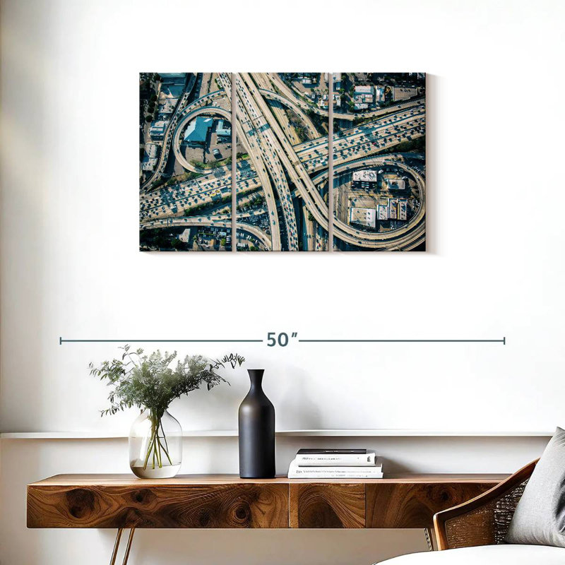 Échangeur d'autoroute LA, H 20 po x l 33 po