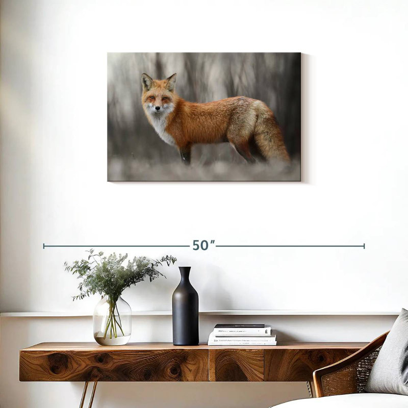 Renard roux charmant Brampt, H 20 po x l 30 po