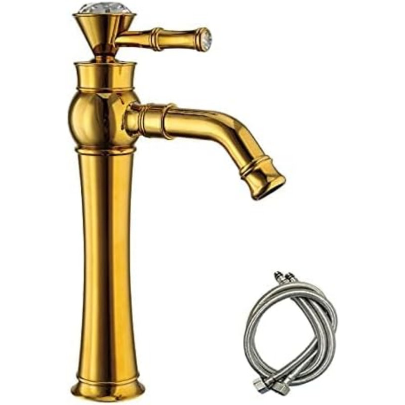 Brass Faucet Bathroom Single Handle Lavatory Vanity Mixer Bar Tap