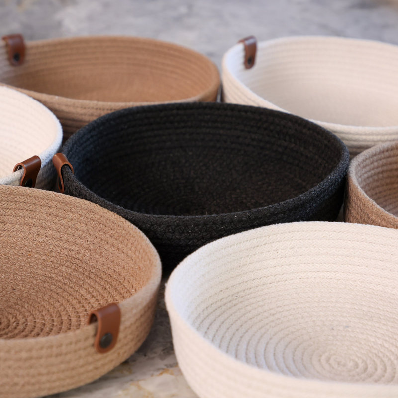 Raneem Cotton Tray, Ecru