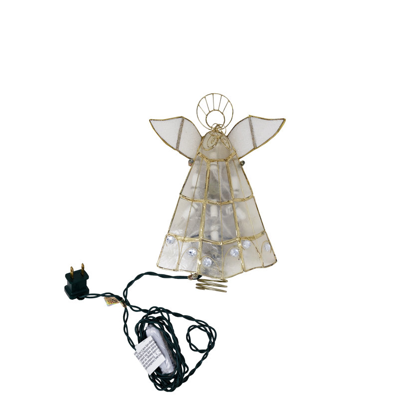 Shell / Capiz Christmas Tree Topper - Lighted