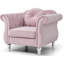 Fauteuil d'appoint chic transitionnel rose-1612921598