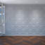 Panneau mural 3D 27,75 po en blanc (paquet de 10)