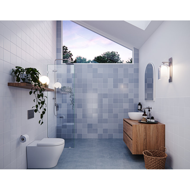 Vela 21 in. x 78 in. Fully Frameless Single Fixed Shower Panel, Brushed Nickel