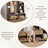 Multi-Purpose Hallway Hall Tree With Removable Linen Cushioned Entryway Bench-737178611