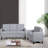 Transitional Button-Tufted Square Arm Upholstered 3-Seater Sofa Couch