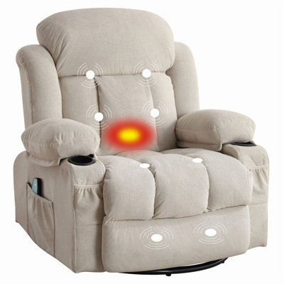 Luxueuse chaise longue avec massage, chauffage et caractéristiques pratiques pour une détente ultime