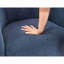 Fauteuil demi-tonneau pivotant en bois massif Boucle-896685193
