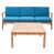 Blue Cushion/Natural Frame selected