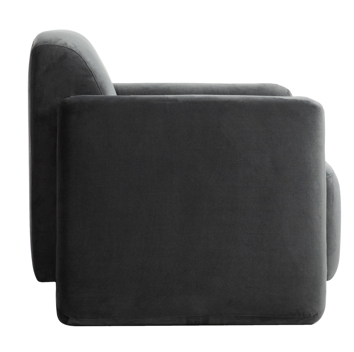 Calandra Pine Armchair, Black Velvet