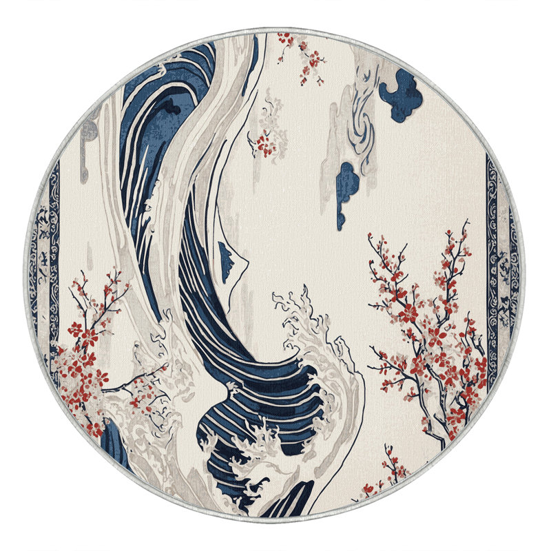 Moonlit Bloom Rug, Round 7'