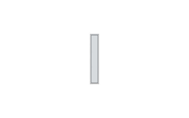 Door Sweep, Polished Chrome