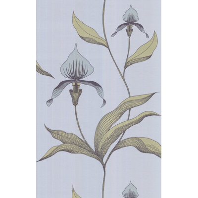 Orchid Floral Wallpaper Roll