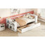 Lit de jour simple avec tablettes et tiroirs-118022063