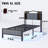 Upholstered Bed Frame With Led Lights & Charging Station-1676423748
