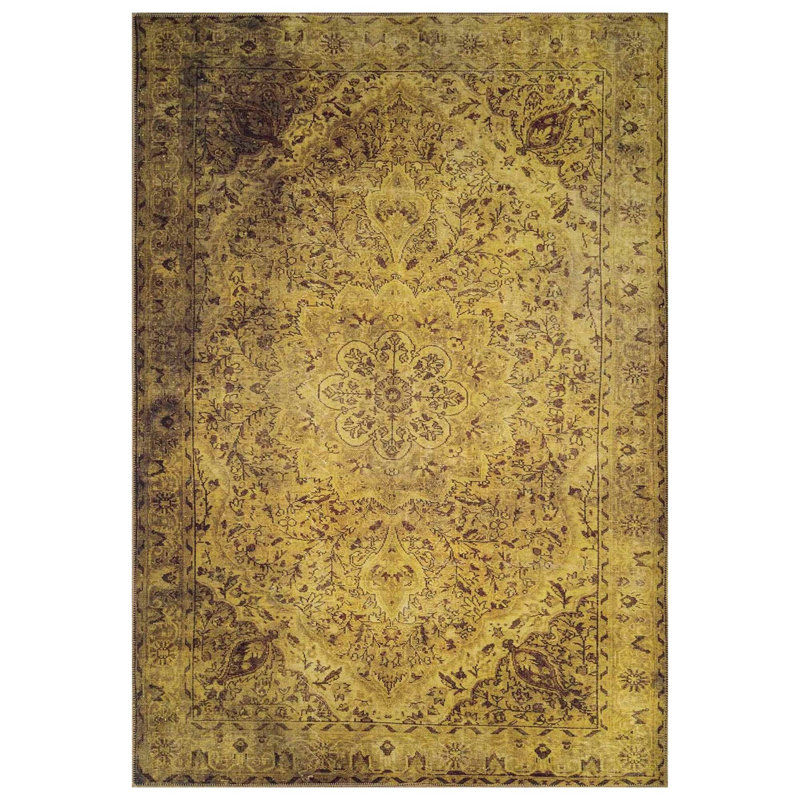 Elegant Hall Carpet (2.5 x 7.5 ft), 100% Polyester, 1.1 lbs/sq ft | 4 mm Pile Height, Recycled Poly Cotton Underside | Machine Washable, Eco-Friendly | Perfect for Entryways, Living Rooms & Hallways