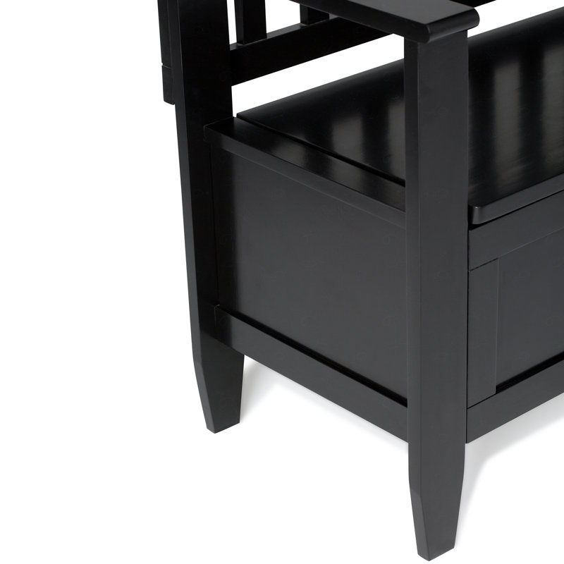 Banc de rangement pour hall d'entrée, Noir