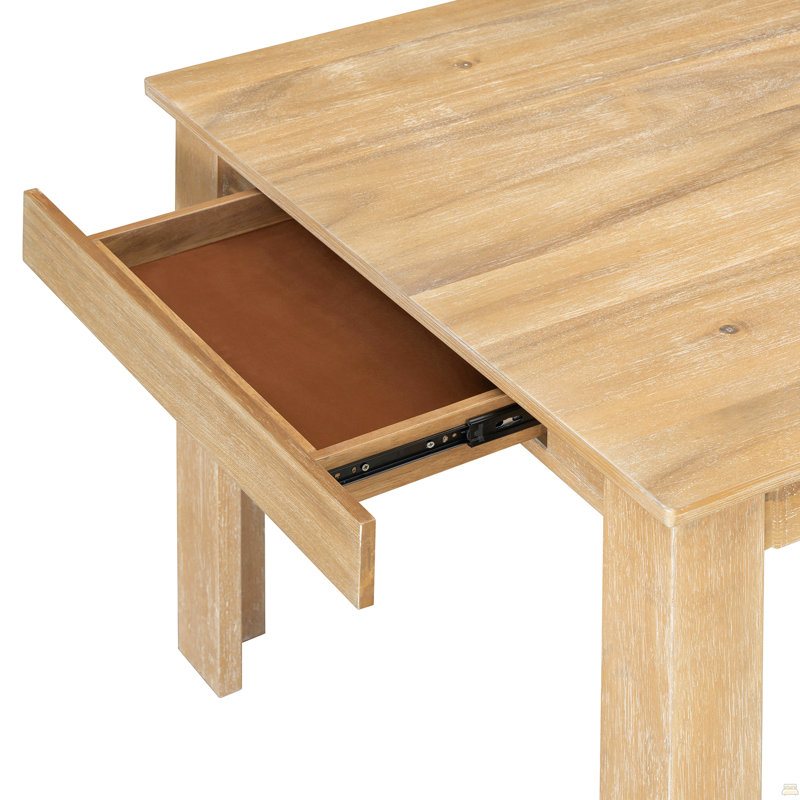 Ensemble de table de salle à manger en bois 7 pièces Farmhouse
