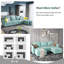 Canapé modulaire réversible en L avec repose-pieds avec rangement Manusite-317393418