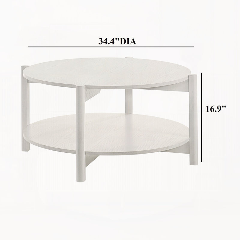 Table basse ronde 1 pièce Transition Style