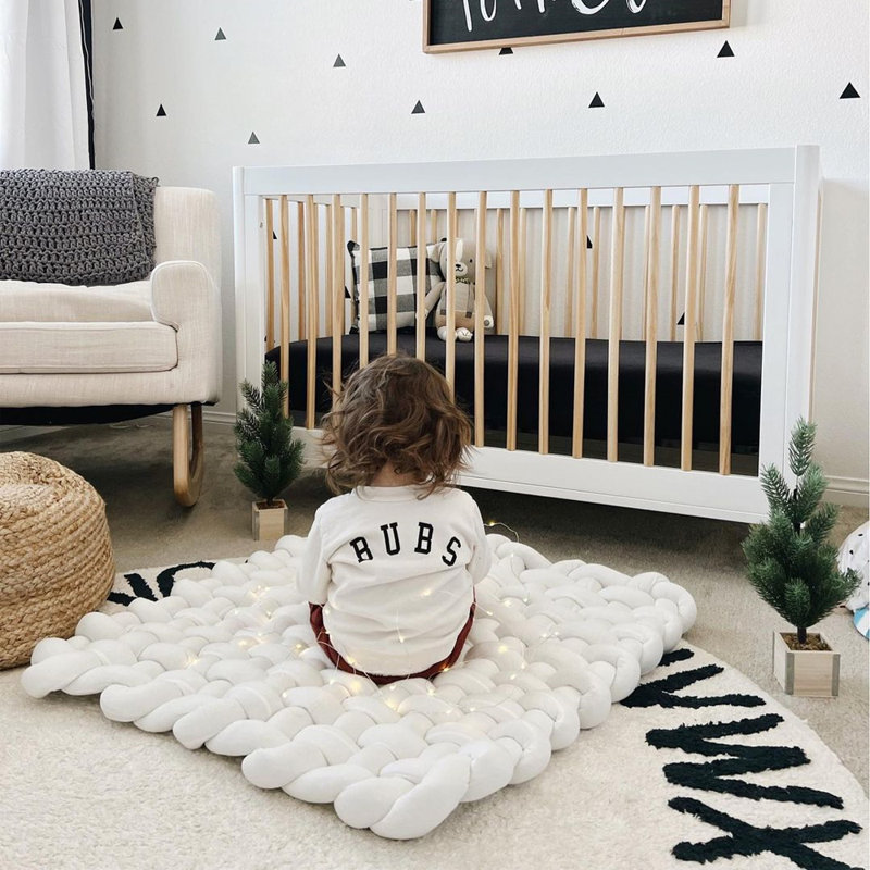 Tapis en coton tressé pour bébés et tout-petits Wonder Space
