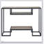 Console rustique en chêne rustique avec 2 tablettes spacieuses pour un décor moderne et traditionnel