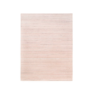 Tapis oriental rose en laine tissé à la main 9 pi 0 po x 12 pi 0 po - MOA10263039