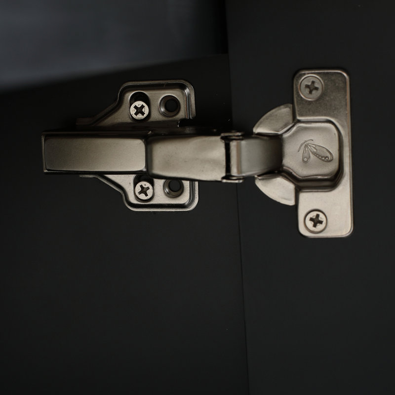 Meuble-lavabo 28 po avec lavabo en céramique, Noir, noir, noir, noir
