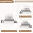 Bed Frame with Storage Drawers, Upholstered Boucle Platform Bed with Round Headboard, Heavy Duty & Noise Free, No Box Spring Needed-762249441-762249455