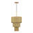 Weavington 2 Light Antique Gold Leaf Pendant