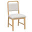 Ensemble de table de salle à manger extensible avec 4 chaises rembourrées et un banc-1664380111-1664380112